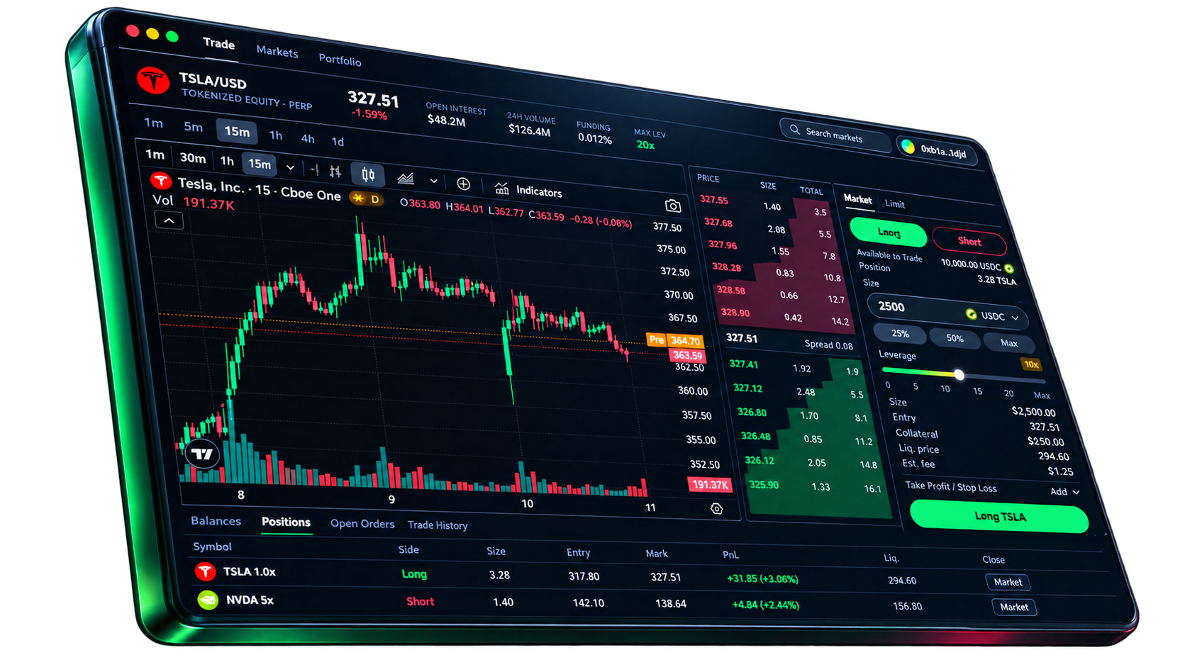 Kredan trading terminal preview